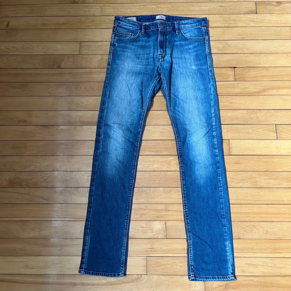 Hugo Boss Orange Bounce 71 Slim Fit Jeans Mens 32x34 Medium Wash Blue Made Italy